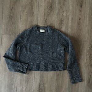 Speckled grey sweater